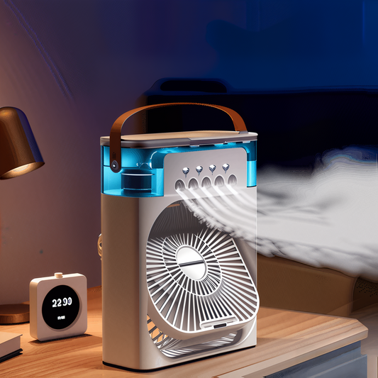 Portable Air Conditioner & 3-in-1 Desk Fan with 5-Spray Misting Humidifier X5 - PureCold